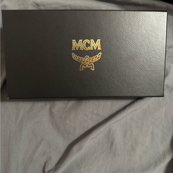 MCM Black and Gold Phone Case with Strap - Picture 2 of 4